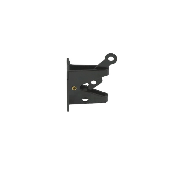 D&D Stainless Steel Heavy-Duty Self-Latching Padlockable Gravity Latch For Wood Gates (Black) - 210002
