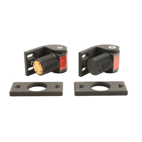 D&D SureClose Self Closing FlushMount 57SF AT90 S 88 Hinge-Closer and SM AT90 S 88 Degree Gate Hinge with 2 Aluminum Post Mounting, Screw-On Flush Mount Brackets - 77057223i (Gate Kits)