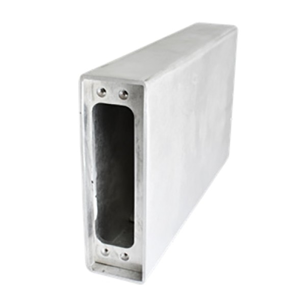 D&D SureClose ConcealFit Gate-Side Gate Weld Box For Hinge-Closer - Aluminum - 7811S