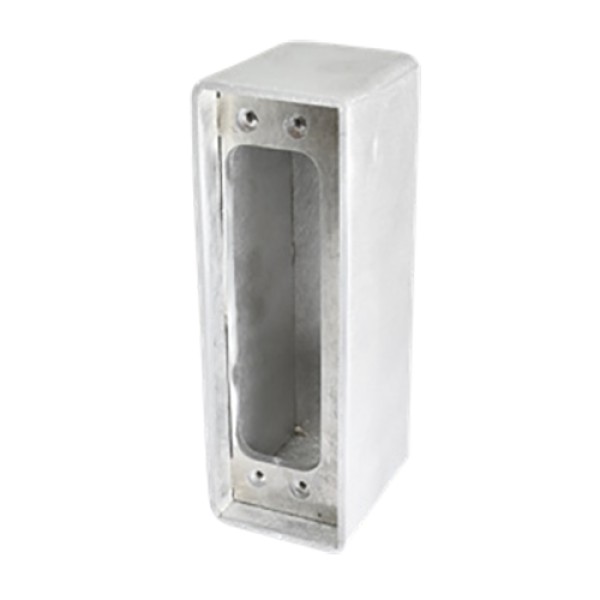 D&D SureClose ConcealFit Gate-Side Gate Weld Box For Hinge - Aluminum - 7812S
