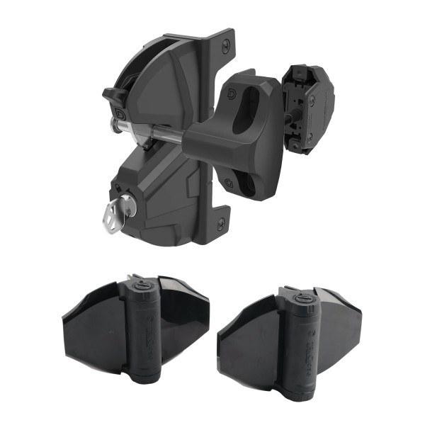 D&D Kit LokkLatch Deluxe S3 Latch Kit & TruClose Self-Closing Hinges - 8000-2010