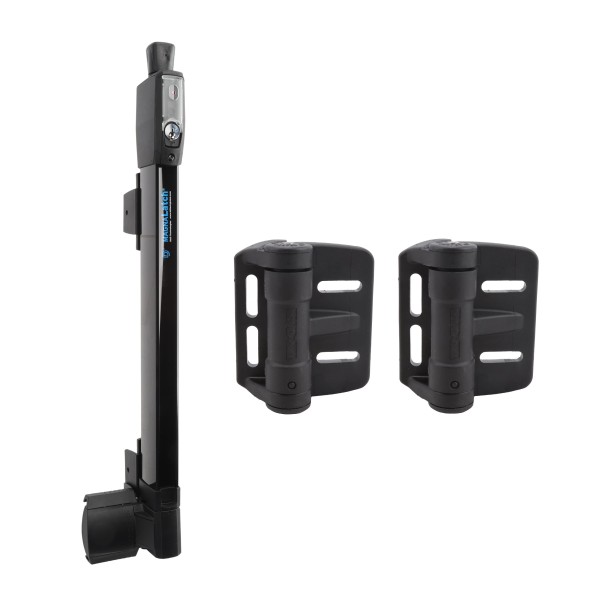 D&D Kit MagnaLatch Series 3 Top Pull Latch and a Pair of TruClose Mini Multi-Adjustable Self-Closing Hinge for Pool Gates (Black) - 8000-2051 (Gate Kits)