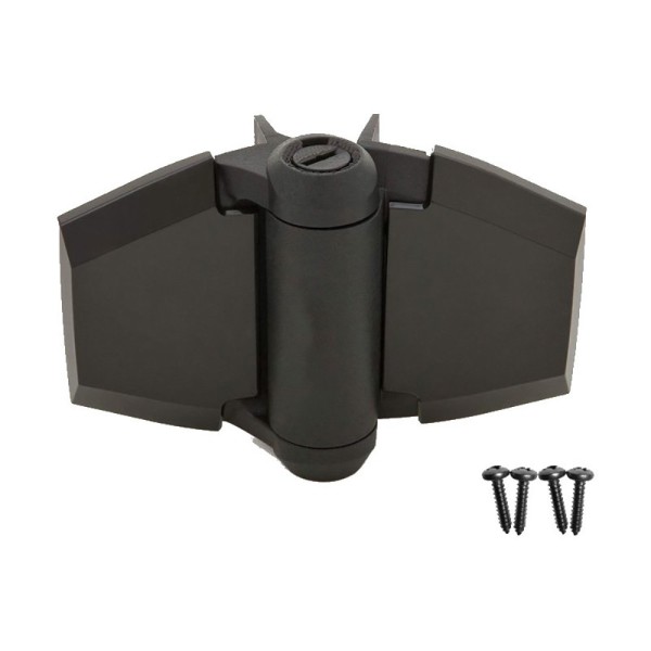 D&D Kit - TruClose Adjustable Self-Closing Gate Hinges With No Side Legs w/ Screws For Wood and Vinyl Gates