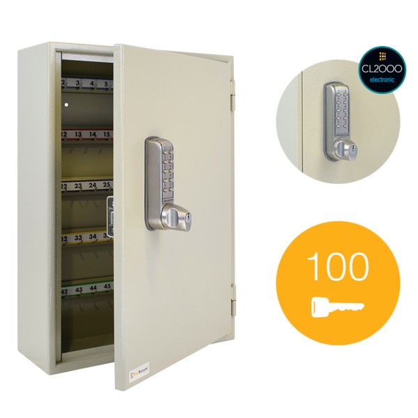 CodeLocks 100 Hook Key Cabinet - CL2255 BS ICP Electronic - 90999