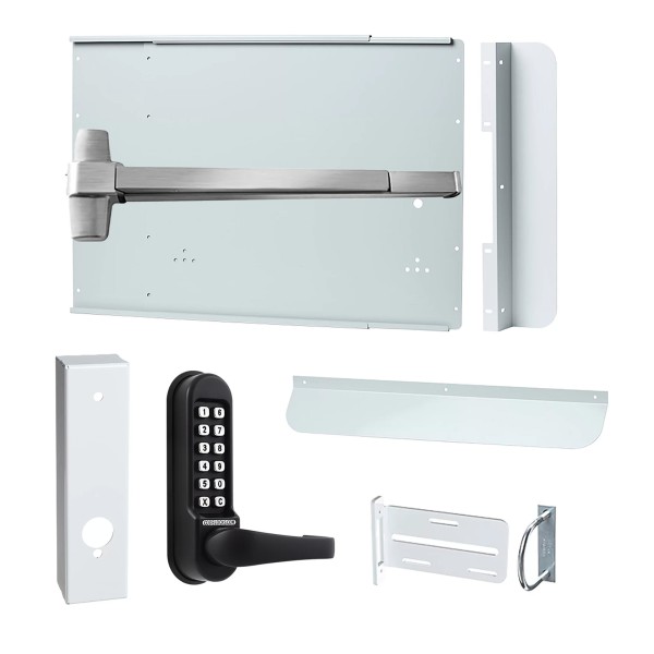 CodeLocks CL500 Gate Panic Exit Hardware Kit For CL510 and CL515 (Marine Grade Black) - 95016