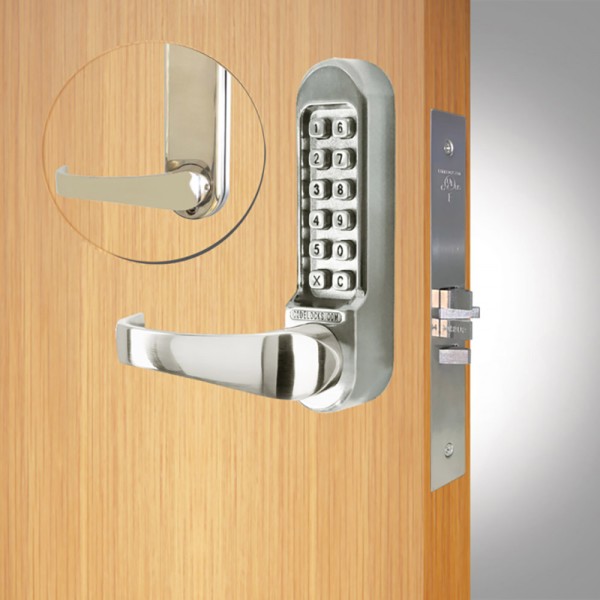 CodeLocks Mortise Lock, Code Free (Passage Function) (Stainless Steel) - CL555-SS