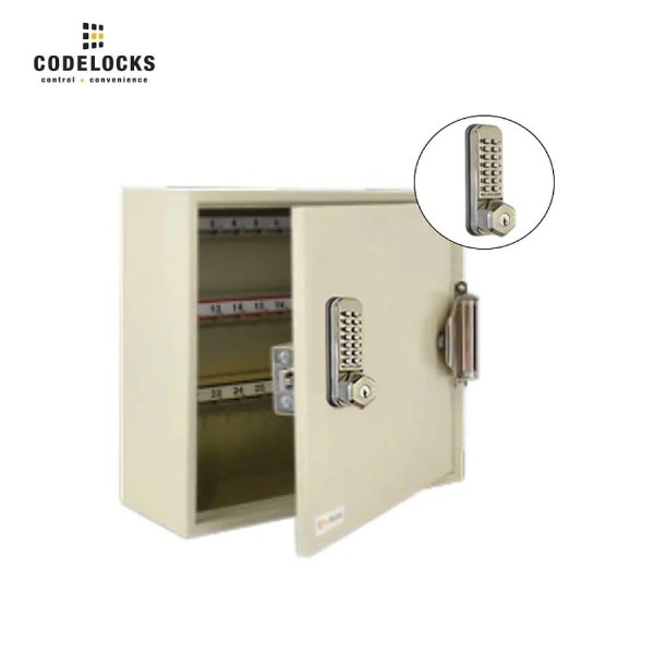 CodeLocks 25 Hook Padlock Cabinet, Self Closing - CL255 SS K Mechanical - 90520
