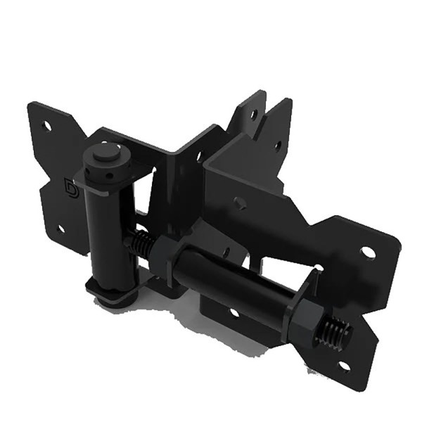 D&D Powder-Coated Stainless Steel, Self-Closing, Adjustable Hinges for Vinyl Gates 