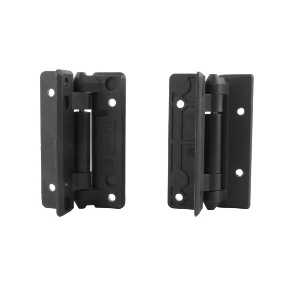 D&D Kit - KwikFit No Spring Plain Pivoting Gate Hinges w/ Screw For Metal and Wood Swing Gates 