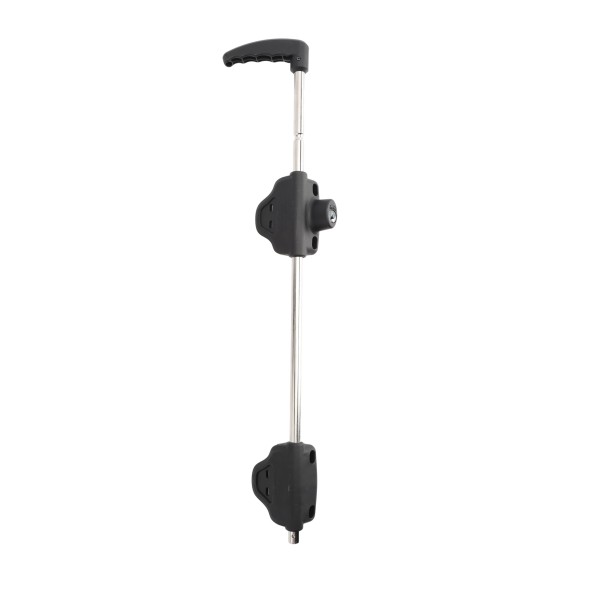 D&D Lokkbolt 24" Key Lockable Premium Steel Drop Bolt for Vinyl and Wooden Gates (Black) - LB224BX-KSA