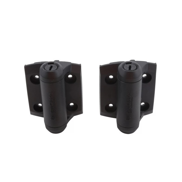 D&D Kit - TruClose Regular Adjustable Self-Closing Gates Hinges w/ Screws Metal Pool Safety Gates
