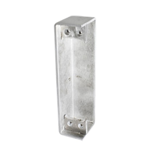 D&D SureClose ConcealFit Post Side Weld Box For Hinge-Closer And Hinge - Aluminum - 7813S
