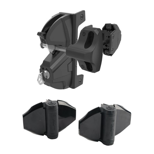 D&D Kit LokkLatch Deluxe S3 Latch Kit & TruClose Self-Closing Hinges - 8000-2010