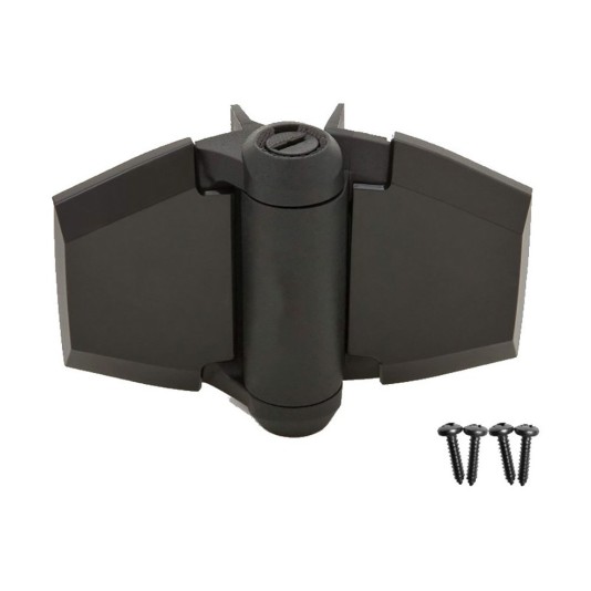 D&D Kit - TruClose Adjustable Self-Closing Gate Hinges With No Side Legs w/ Screws For Wood and Vinyl Gates