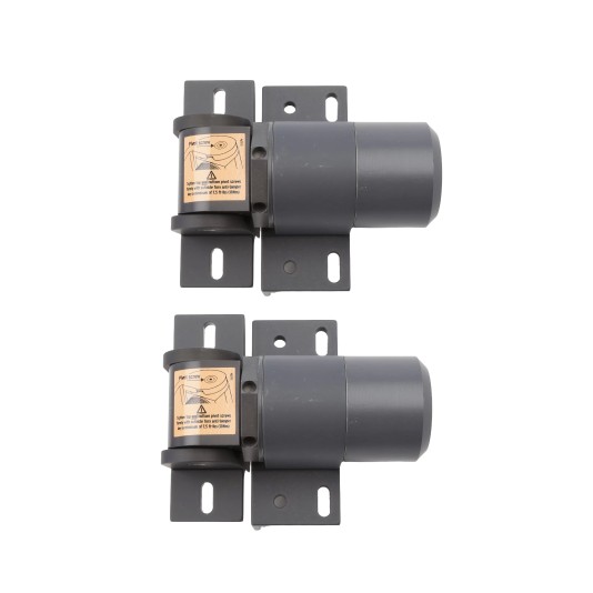 D&D Kit ReadyFit 178 Degree Heavy Duty Self-Closing Gate Hinge-Closer With Aluminum Brackets (Pair) - 8000-2126 (Gate Kits)