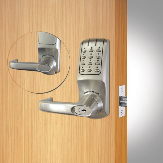 CodeLocks Tubular Latchbolt (Brushed Steel) - CL5210-BS