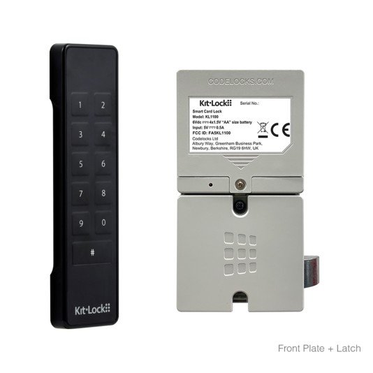 CodeLocks KL1100 KeyPad Front Plate and Latch (Gloss Black) - KL1100-GB-KPD