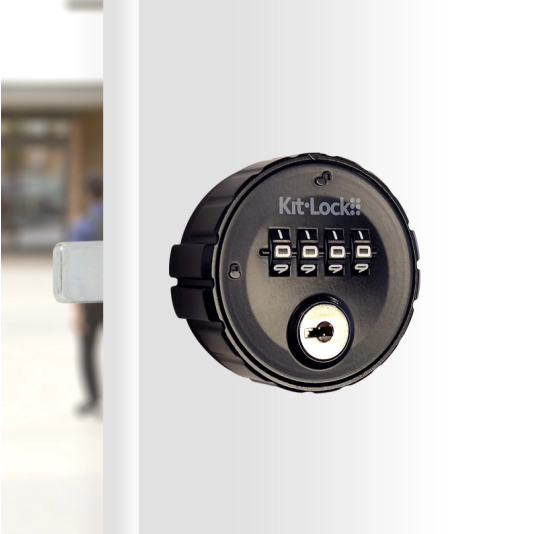 Codelocks KL15 Public Cabinet Lock (Silver Gray) (Black Shown)
