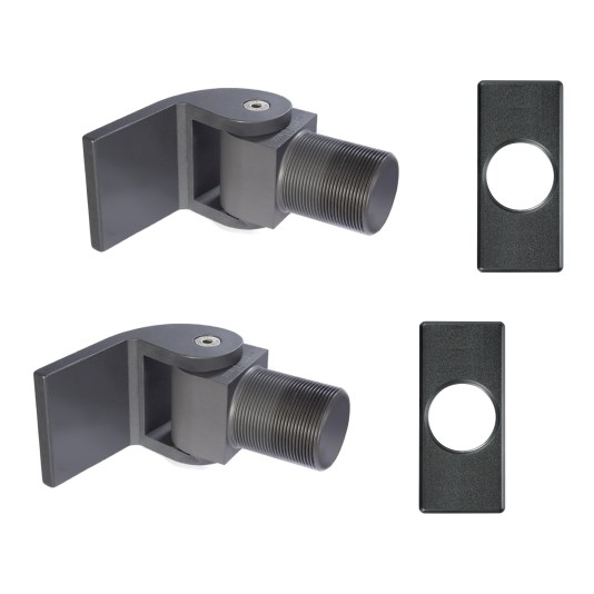 D&D SureClose Non Self-Closing Flush Mount Hinge Kit With W-Hinges And Brackets, SM AT90 W - 77001214