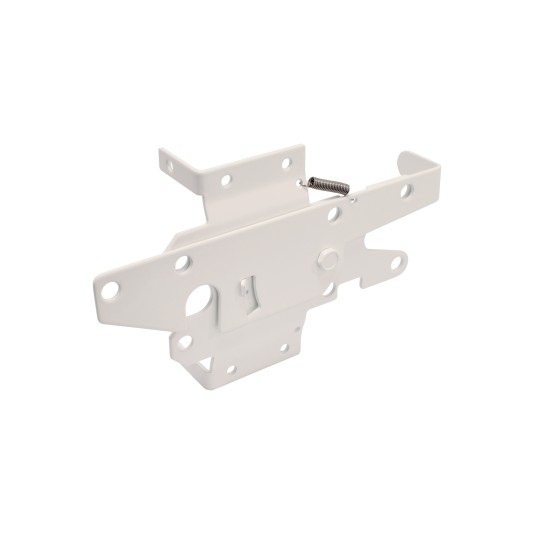 D&D Stainless Steel Standard Post Latch (S-N, White)