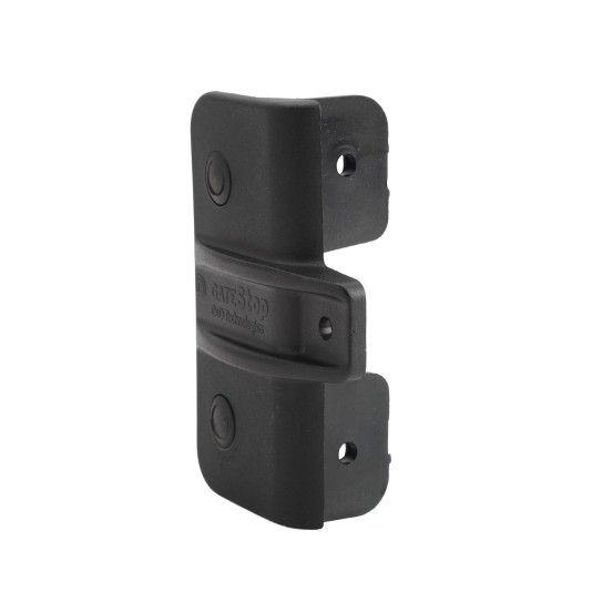 D&D GateStop 2 3/8" Series 3 Gate Protection Device for Wood & Vinyl Gates (Black)