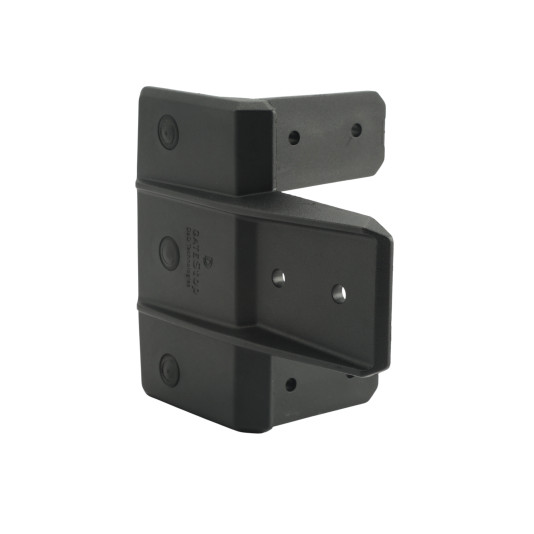 D&D GateStop 2 3/8" Series 3 Gate Protection Device for Wood & Vinyl Gates (Black)