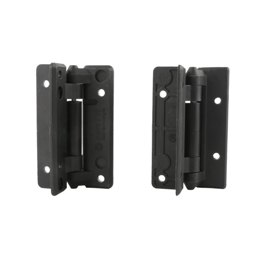 D&D Kit - KwikFit No Spring Plain Pivoting Gate Hinges w/ Screw For Metal and Wood Swing Gates 