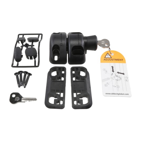 D&D MagnaLatch Series 2 Side Pull Locking Safety Gate Latch For Pool Gates (Black) - MLSPS2L