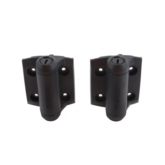 D&D Kit - TruClose Regular Adjustable Self-Closing Gates Hinges w/ Screws Metal Pool Safety Gates