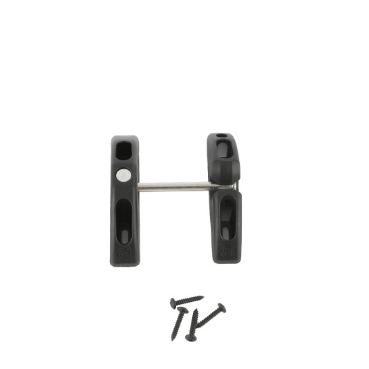 D&D T-Latch Stainless Steel Padlockable Toggle Latch For All Gates (Black) - TL01