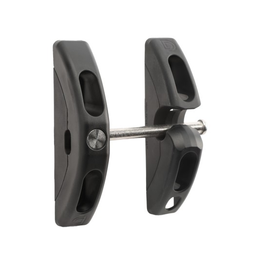 D&D T-Latch Stainless Steel Padlockable Toggle Latch For All Gates (Black) - TL01