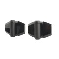 D&D TruClose Standard Adjustable Self-Closing Gate Hinges With 2 Side Legs For Wood & Vinyl Gates Black (Pair) - 13272 (hingeslatches)