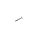 D&D 1" Self-Drilling, Phillips Head 10 Gauge Screw, White 410 Stainless Steel (Pack of 100 Screws)
