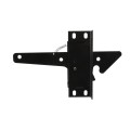 D&D Metal Padlockable Standard Gate Post Latch For Wood Gates (Black)