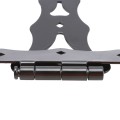 D&D Wood Hardware Heavy-Duty Decorative Steel 10" T-Hinge For Wood Gates (Black)