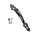 D&D Wood Gate Kit with 8" Steel Butterfly Hinge, Powder-Coated Metal Padlockable Post Latch, and 11" Metal Handle - 810010