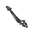 D&D Wood Hardware Metal Gate Handle With Mounting Hardware For Vinyl, Wood, and Metal Gates (Black)