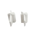 D&D TruClose Standard Adjustable Self-Closing Gate Hinges With 2 Side Legs For Wood & Vinyl Gates White (Pair) - 49059