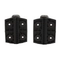 D&D Kit LokkLatch Series 2 Lockable Latch & TruClose Hinges for Metal Pool Gates (Pair, Black) - 8000-2138