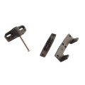 D&D Kit LokkLatch Series 2 Lockable Latch & TruClose Hinges for Metal Pool Gates (Pair, Black) - 8000-2138