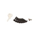 D&D Kit LokkLatch Series 2 Lockable Latch & TruClose Hinges for Metal Pool Gates (Pair, Black) - 8000-2138