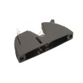 D&D Kit LokkLatch Series 2 Lockable Latch & TruClose Hinges for Metal Pool Gates (Pair, Black) - 8000-2138