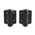 D&D Kit LokkLatch Series 2 Lockable Latch & TruClose Hinges for Metal Pool Gates (Pair, Black) - 8000-2138