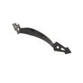 D&D Contemporary Post Latch Kit - Post Latch, 8" Heavy Duty Strap Hinge, and Gate Handle (Black) - 810008 (Default)