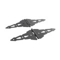 D&D Contemporary Post Latch Kit - Post Latch, 8" Heavy Duty Strap Hinge, and Gate Handle (Black) - 810008 (Default)