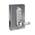 CodeLocks CL515 Tubular Latchbolt, (Code Free) Passage Function, Code In/Out, Back to Back Gate Box Kit (Stainless Steel) - 95615