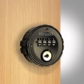 CodeLocks Mechanical Cabinet Lock - Suitable for up to 3/4” Thick Door (Black) - KL10-BK