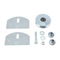 D &D SHUT IT 4 " HardCORE V-Groove  Wheel With Sealed Bearings With Carriage Plates Set For 2 " Gate Frame - CI2520