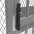 D&D MagnaLatch 36" Panic Bar with Rim Strike Plate and Series 3 Top Pull Safety Gate Latch For Pool Gates (Black) - ML3PB36RVPKA