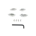 D&D Stainless Steel Self-Closing Regular Hinge, Tension Adjustable (N-N, White)